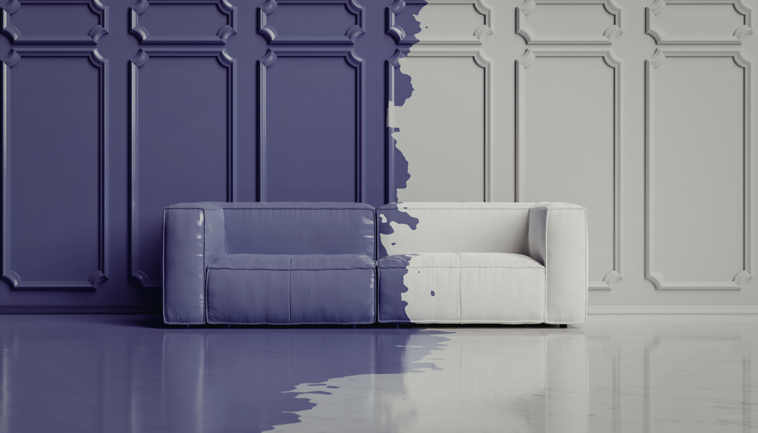 Which fabric colours make a minimalist living room look more expensive?