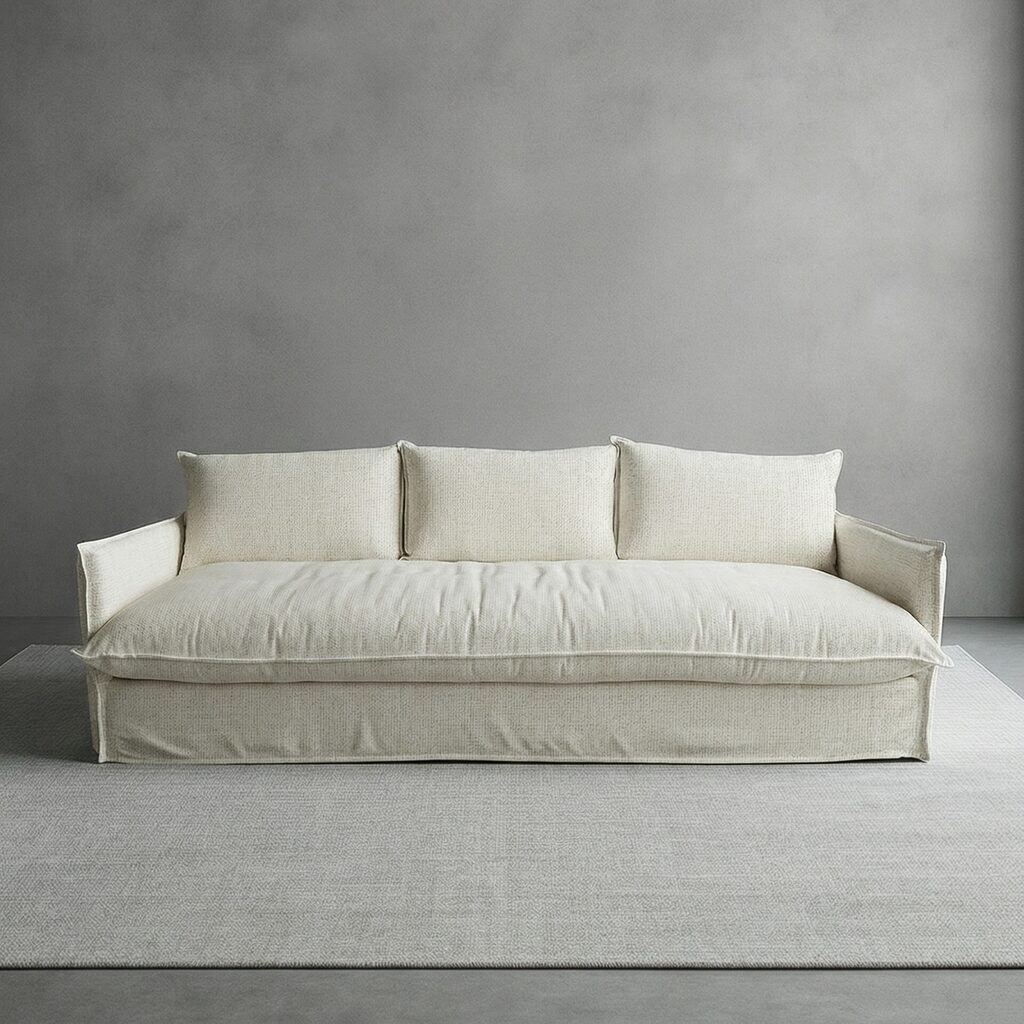 Eric Slipcover Casual Ivory