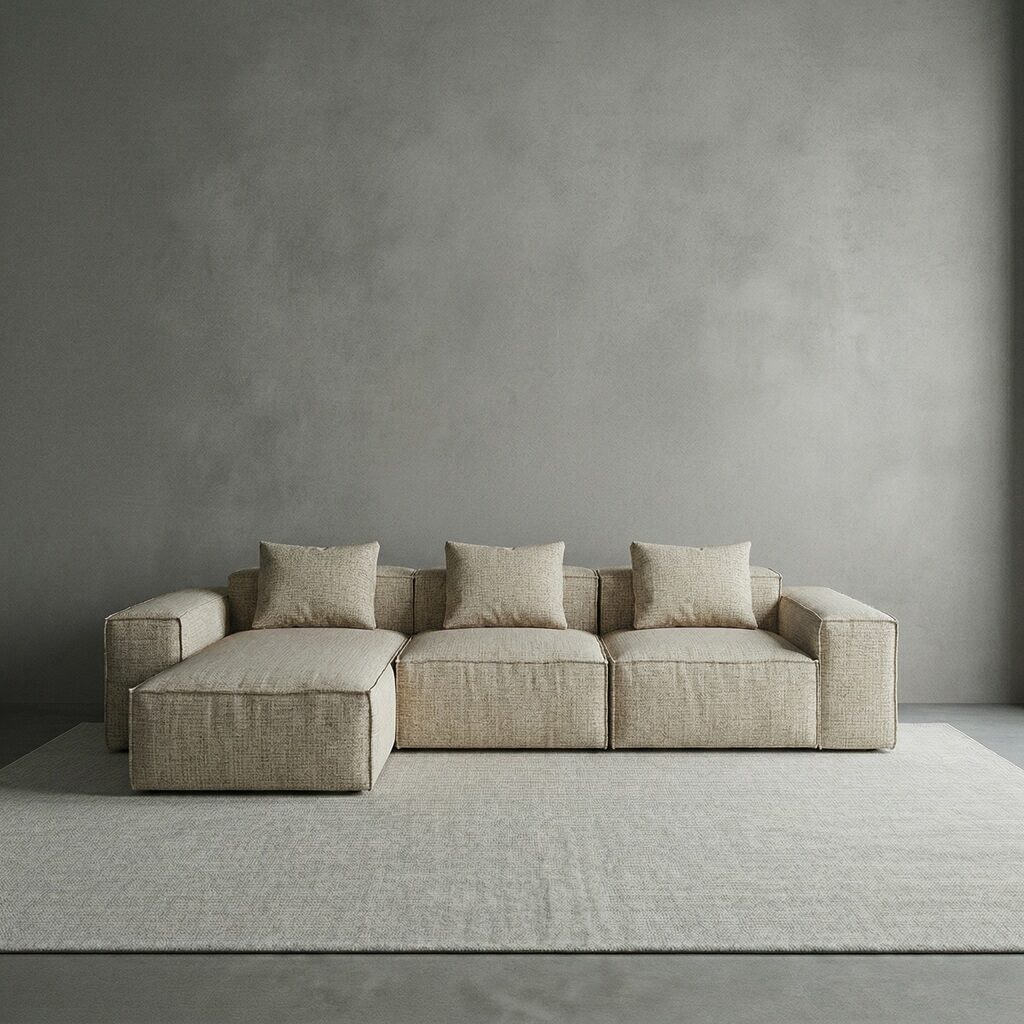 Elio Chaise Delray Parchment