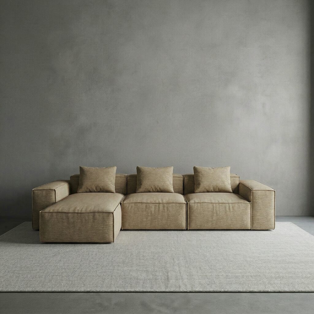 Elio Chaise Geneva Linen
