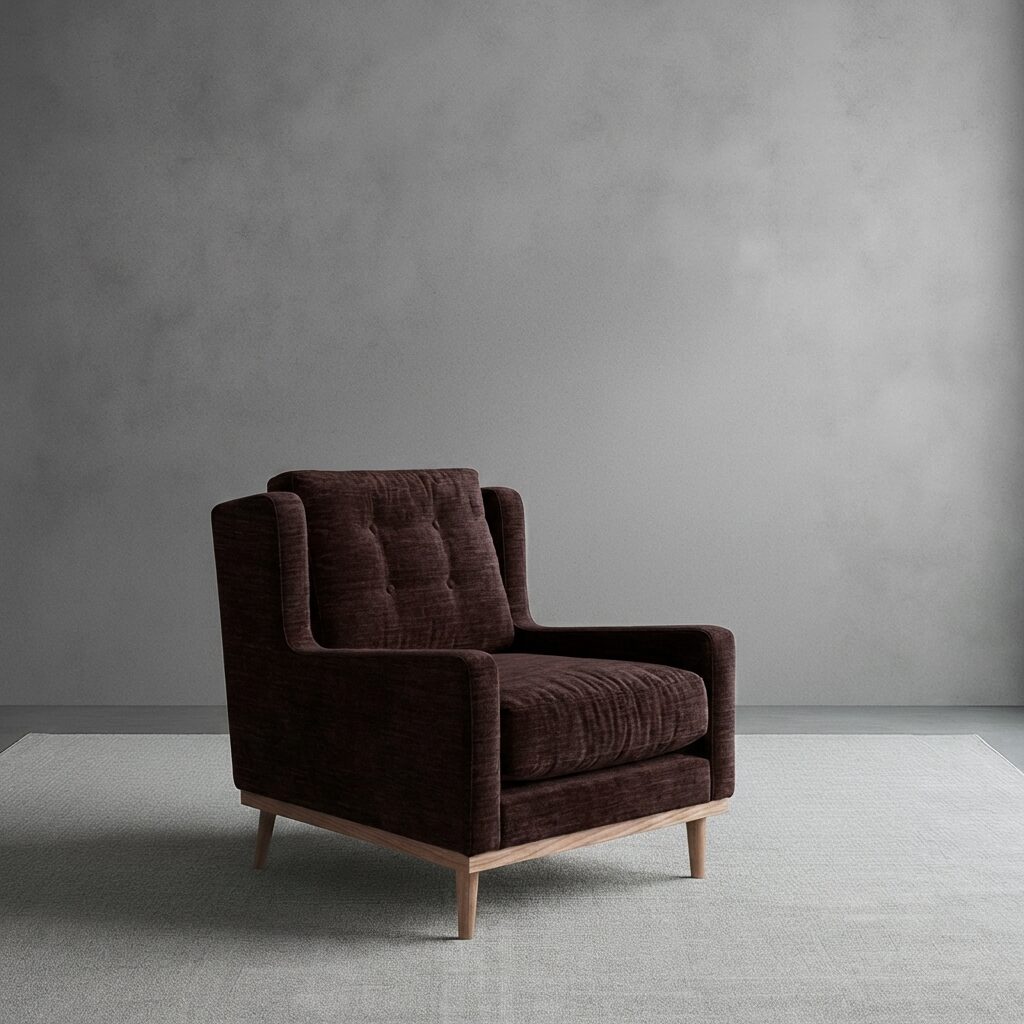 Penny Armchair (78*90*80) Mareeba Burgundy