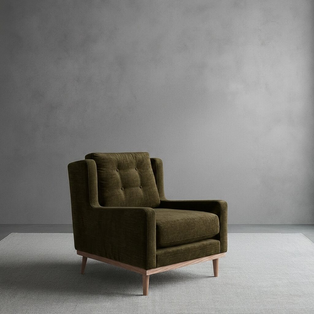 Penny Armchair (78*90*80) Mareeba Olive