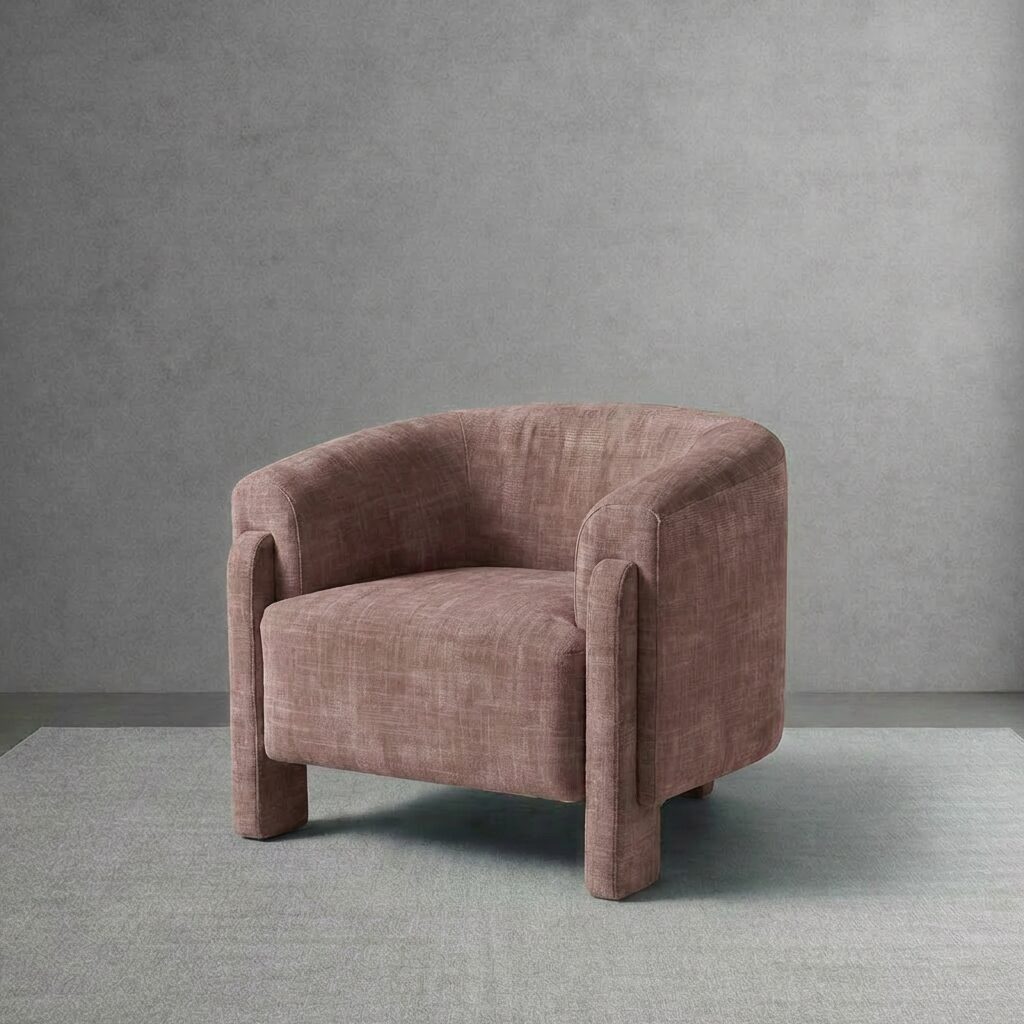 Matica Armchair (90*90*75) Nikkos Blush